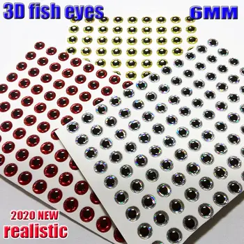 2020new 3D rybárske lure oči lietať oči veľkosť:6 MM množstvo:1000pcs/veľa doprava zadarmo