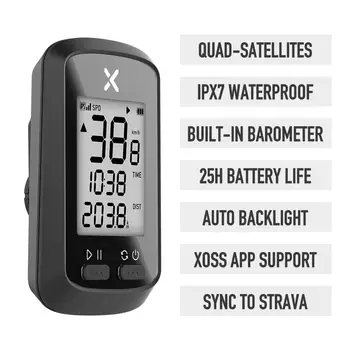 XOSS GPS Cyklistické Počítač G Bezdrôtový Bicykli Rýchlomer Bluetooth Tracker Nepremokavé Cestnej MTB Cyklistické Doplnky