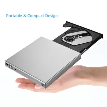 S SKYEE USB 2.0 Externé Combo CD Napaľovačka DVD RW Jednotka CD/DVD-ROM, CD-RW Prehrávač Optické Mechaniky pre PC a Notebook Komponentov