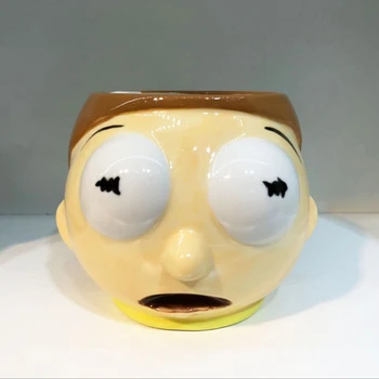 3D Tvorivé Cartoon Hrnček Rick A Morty Keramické Káva, Mlieko, Víno, Čaj Drinkware starý otec Vnuka, Vysokou Kapacitou a Zábavné Pohár Vody