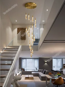 Dažďová kvapka, schodisko, moderné LED stropný luster loft dekor pre vnútorné schodisko, kuchyňa, obývacia izba dekorácie, interiérové osvetlenie, Osvetlenie