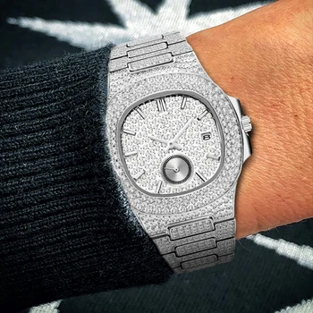 Patek Hodinky, Luxusné Značky Pánske Quartz Hodinky platinované Športové Hodinky Hardlex 30 M Vodotesný Nehrdzavejúcej Ocele Muž Náramkové hodinky