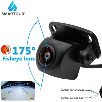 Smartour 1296*1080P Nepremokavé HD 175 Stupňa Fisheye Objektív hviezdne svetlo Nočné Videnie Auto Reverse parkovacia Kamera Parkovacia Kamera