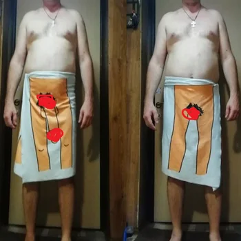 Sexy Muž Žena osuška Cartoon Vzor Mikrovlákna 3D Tlač Dospelých Kúpeľňa Vonkajšie Cestovanie Šport Pláži Pruhy Uteráky Dary