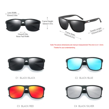 FUQIAN 2019 Luxusné slnečné Okuliare Mužov Polarizované Módny Dizajn Námestie Plastové Slnečné Okuliare Jazdy Slnečné Oculos
