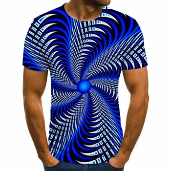 2020 Nové trojrozmerné Grafické T-shirt pánske Bežné Topy Zábavnej 3D pánske T-shirt Lete O-neck Tričko Plus Veľkosť Streetwear Krátke