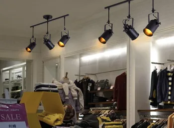 Umenie lampa sledovať svetlo odrazové priestor moderný minimalistický Americké priemyselné bar s oblečením bodové Stropné pozadí lampa