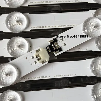 Nový 12 KS Podsvietenie LED pásy pre Samsung UE50JU6400 UN50JU6500 V5DU-500DCA-R1 500DCB BN96-34795A 34796A S_5U70_50_FL_L7 R6
