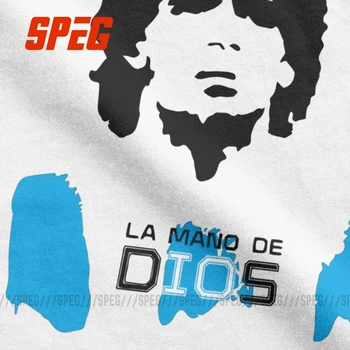 Maradona Dios Svetový Pohár Mužov Tričko Retro Tričká Krátky Rukáv Crewneck-T-Shirt Bavlna 6XL Topy