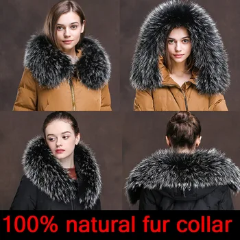 2020 Ženy, prírodné fox kožušiny golier multicolor šatkou kožušiny golier ženská móda jeseň a v zime teplý šál šatky golier