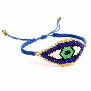 SHINUSBOHO Šperky Delicas Korálky s Strapec pulseras Ženy Miyuki Blue Eye Náramok pre Mužov Bileklik accesorios mujer