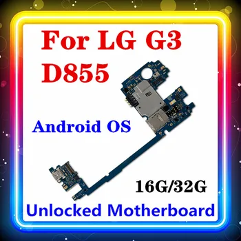 Pre LG G3 D855 Doske Originálne Nahrádzajú Logic Dosky Systém Android ROM 16gb / 32gb RAM 2G/3G Plný Čipy Testované v MB