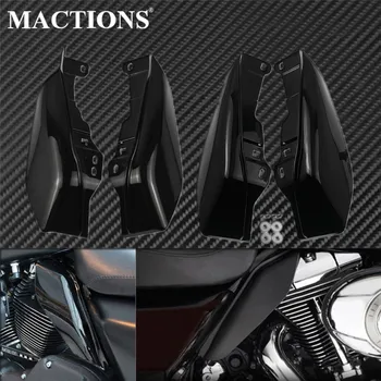 Motocykel Mid-Rám Vzduchu Deflektor Tepelný Štít, Čierny Pre Harley Turné Cestnej Electra Street Glide Road King FLHR FLHX 2009-2019