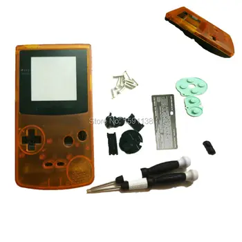 Nové Predaj Hra Plná Jasné Orange-Black Zmesi Farba Bývanie Prípade Shell Pre Nintendo GameboyColor S X/Y Tlačidlá Chlapec Farba