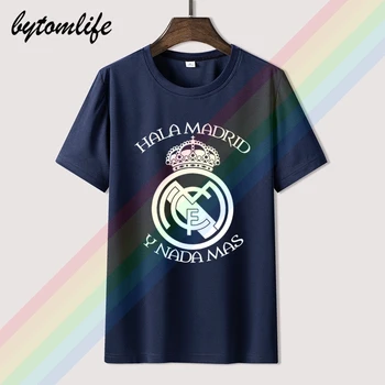 Hala Madrid A Nič Viac-real Madrid T-shirt pánske Letné Čierne Bavlna Krátke Rukávy Populárne Normálne Tee Košele, Topy Čaj