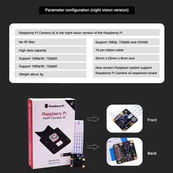 Pôvodné Raspberry Pi Fotoaparát V2 Modul citlivé na Svetlo Čipy 8MP Pixel s Sony IMX219 1080P Video Podpora Raspberry Pi 3b+/PI4