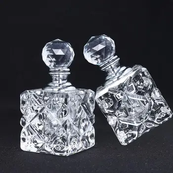 H&D 2ks 3ml Ročník Mini Naplniteľné Crystal Prázdne Parfum Fľašu Prenosný Kontajner Ornament Domov Svadobné Dekor Lady Darček