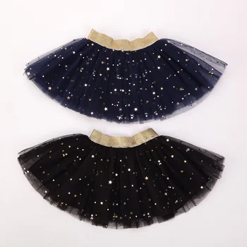 Letné sukne pre dievčatá tylu tutu sukne Lesk Star Dance detské oblečenie dievča kostým party Midiskirt 6-10 TON