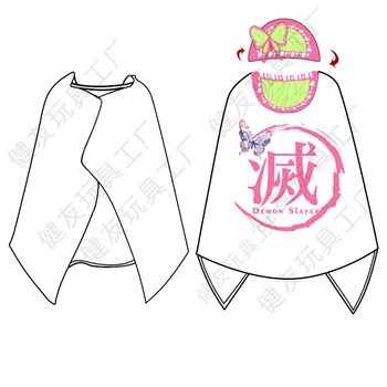 NOVÉ 160CM kryt Japonskom Anime Démon Vrah Agatsuma Zenitsu Kamado Tanjirou Kamado Nezuko plášť Plyšové Cape Model cos Darček