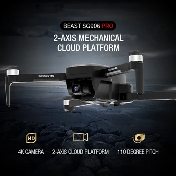 2020 NOVÉ SG906 pro 5G drone 4k HD mechanické gimbal fotoaparát, wifi, gps systém podporuje TFcard hučí vzdialenosti 1,2 km letu 25 min