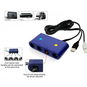 GC Radič USB Adaptér Wavebird radič Converter 4 Port Použite Na WiiU/PC Pre Nintendo Prepínač pre Mac OS