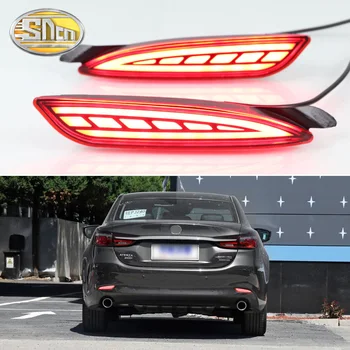 2 KS Zadné Hmlové Svietidlo Pre Mazda 6 Atenza 2019 2020 Auto LED Zadné Beží Svetlo Nárazníka Brzdové Svetlo Dynamické Zase Signál Reflektor