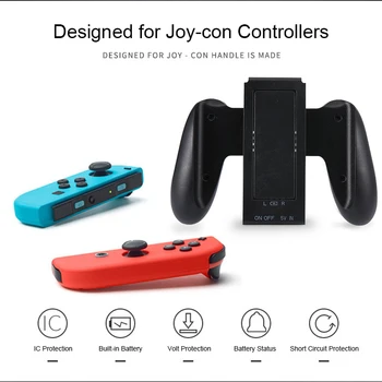 Nové Joycon Plnenie Grip s 2000mAh Batéria Radosť con Radič Hra Rukoväte pre Nintendo Prepínač