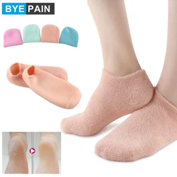1Pair Starostlivosť o Nohy Spa Hydratačný Gél Ponožky Exfoliačný Suché Popraskané Jemnú Pokožku Ponožka Pedikúra Pevný Náklon Skin Protector Opravovanie