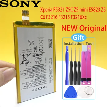 SONY Originálne LIS1594ERPC 2700mAh Batérie Pre Sony Xperia Z5mini XA Ultra C6 F3216 F3215 F3216Xc Xmini F5321 Z5C Z5 Batérie