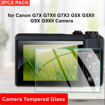 2 KS Fotoaparát Pôvodné 9H Fotoaparát Tvrdené Sklo LCD Screen Protector pre Canon EOS G7X G7XII G7X3 G5X G5XII G9X G9XII Fotoaparát