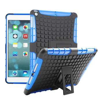 Shockproof Kremíka + PC Deti Bezpečný kryt Pre Apple iPad Vzduchu A1475 A1476 1474 9.7