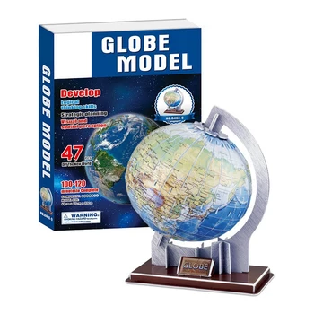 Svete Mape Sveta 3D Puzzle Papier Model Astronómie Vzdelávacie Hračky pre Deti, detské Vzdelávacie DIY Zem Poznanie Hádanky