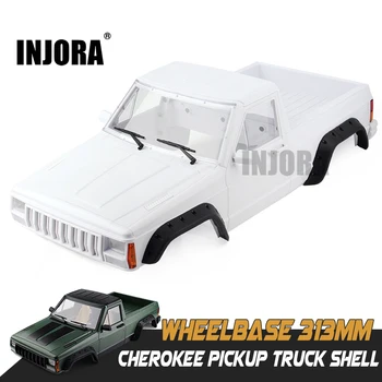 INJORA Pevného Plastu 313mm Rázvor Cherokee Pickup Truck Auto Shell Držiak pre 1/10 RC Crawler Axial SCX10 & SCX10 II 90046 90047