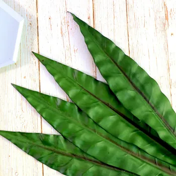 10pcs Veľké Zelené Umelé Leaf Svadobné Palmy, Listy, Kvet, Havajské Tému Letná Party, Svadobné Dekorácie Tropické List