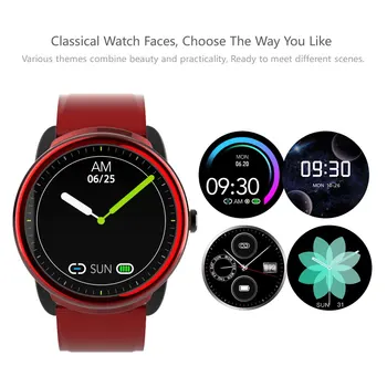 Smart hodinky Muži Ženy Náramkové hodinky s MP3 Prehrávačom 128MB Fitness Tracker Počuť Hodnotiť Krvný Tlak Monitor s TWS Slúchadlá.