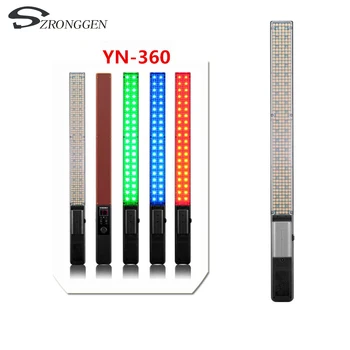 Yongnuo YN360 Bezdrôtový Pro Ručné LED Video Svetlo 3200K-5500K RGB Farebný Farebné hrúbka 39,5 cm Ľadu Stick Profesionálne Led Lampa