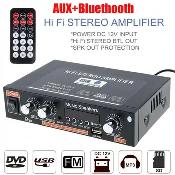 HIFI Bluetooth 4.0 Digital Power Audio Zosilňovač Rada Hifi Stereo ZOSILŇOVAČ Amplificador Domáce Kino TF Kariet USB Prehrávač Pre AUX