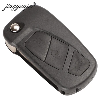 Jingyuqin Flip Skladacie Diaľkové Kľúča Vozidla Prípade Shell Kryt Fob Prázdna Pre Ford KA, 3 Tlačidlá
