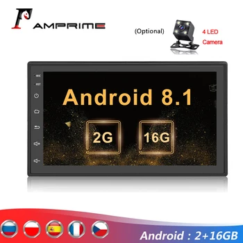 AMPrime 2+16 G dIN Andriod Autoradio s GPS Navigácie Auta Multimediálny Prehrávač, WiFi, USB, FM 7
