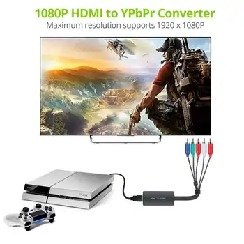 Ypbpr Converter,kompatibilný s HDMI-5-komponentného AV Adaptér Pre PS3 DVD 360 HDTV Monitor, Projektor, Notebook