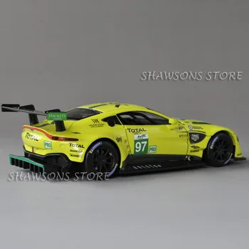 Diecast Racing Model Auta, Hračky, 1:32 Aston Martin Vantage GTE Le Mans, Vytiahnuť Späť Replika s Zvuk a Svetlo