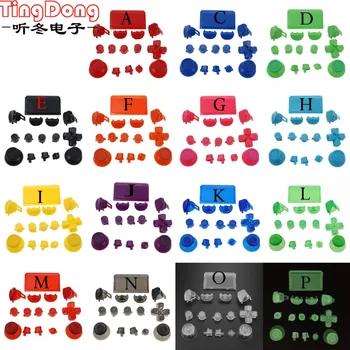 Ting Dong 16 nastaviť L1 L2 R1 R2 Spustenie Tlačidlá Thumbstick spp pre PS4 Pro ovládač pre PS4 4.0 JDS 040 JDM 040 Ovládači Tlačidlo
