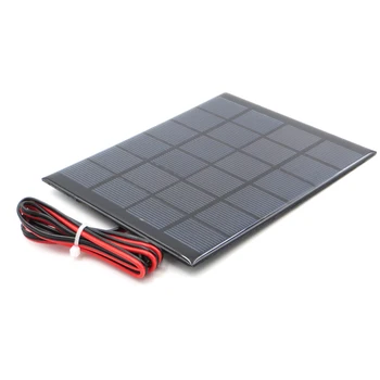 Solárny Panel Polykryštalických 6V 2W + 100 cm predĺžiť kábel DIY Nabíjačka Modul Mini Solárne drôtu, hračky