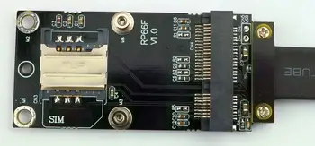 PCIe x1 predlžovací kábel je prevedená na mini PCIe bezdrôtovú kartu, mpcie kábel PCIE Vysoká rýchlosť prenosu