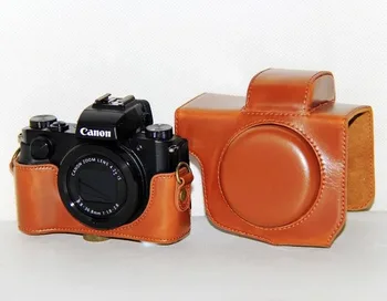 Brašna PU obal Pre Canon PowerShot G5X Digitálneho Fotoaparátu