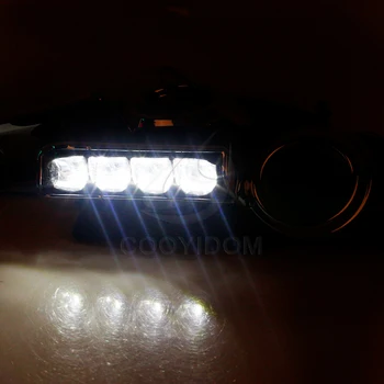 Auto LED DRL Denné Beží Lampa Hmlové Svetlo Na Mitsubishi Lancer EX 2009 2010 2011 2013, Auto Doplnky, Dekorácie