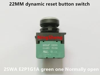 Originál nové 22 MM dynamické reset tlačidlo prepnúť zelená 1 sa často otvárajú 2SWA E2P1G1A