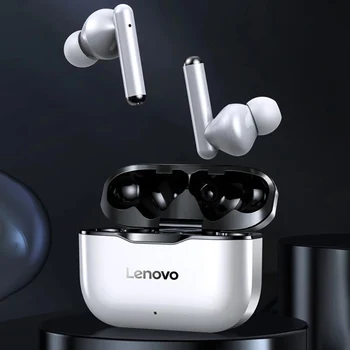 Originálne Lenovo LP1 Bezdrôtové Bluetooth slúchadlá Dotyk Stereo tlmenia Hluku 300mAh IPX4 Vodotesný pre iphone Android