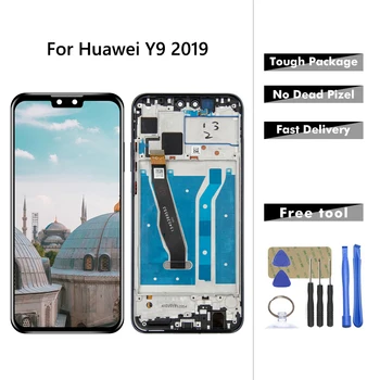 Pre Huawei-Y9 2019 / Vychutnať 9 Plus LCD Displej Dotykový Displej Digitalizátorom. Montáž JKM-LX1 JKM-LX2 JKM-LX3 LCD replacment S Rámom