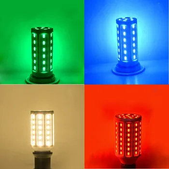 Super jasné E27 10W/15W/20W/25W/30W/40W/60W/80W 5730 SMD LED Kukurica Svetlo AC110V/ 220V LED Žiarovky Lampy Červená/Modrá/Zelená Lampada